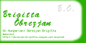 brigitta obrezjan business card